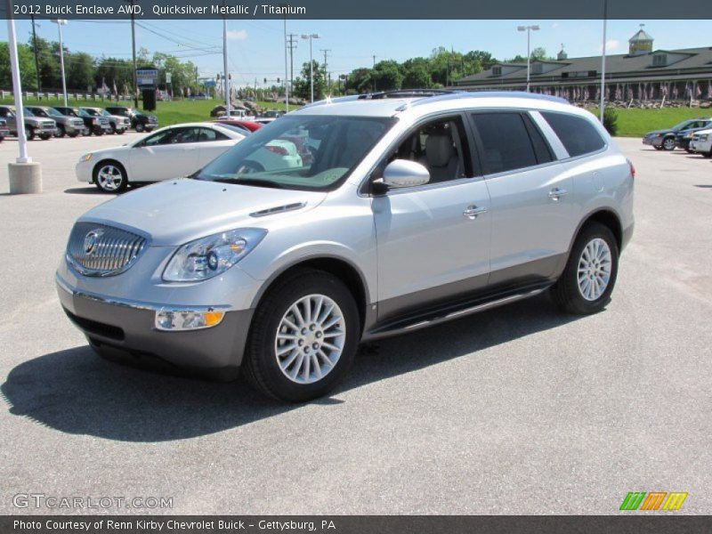 Quicksilver Metallic / Titanium 2012 Buick Enclave AWD