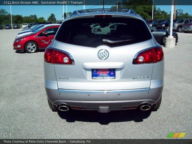 Quicksilver Metallic / Titanium 2012 Buick Enclave AWD