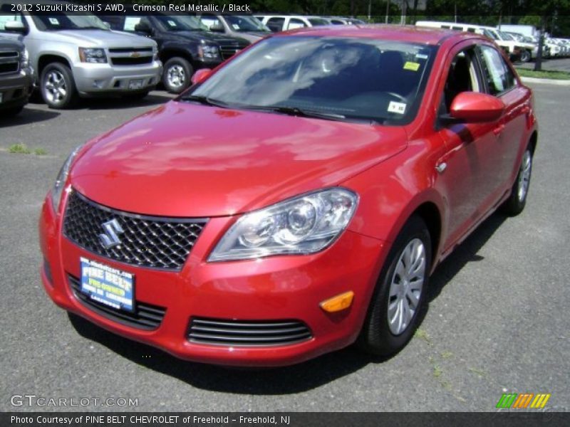 Crimson Red Metallic / Black 2012 Suzuki Kizashi S AWD