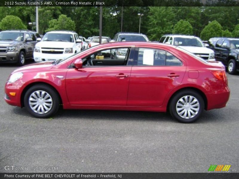 Crimson Red Metallic / Black 2012 Suzuki Kizashi S AWD