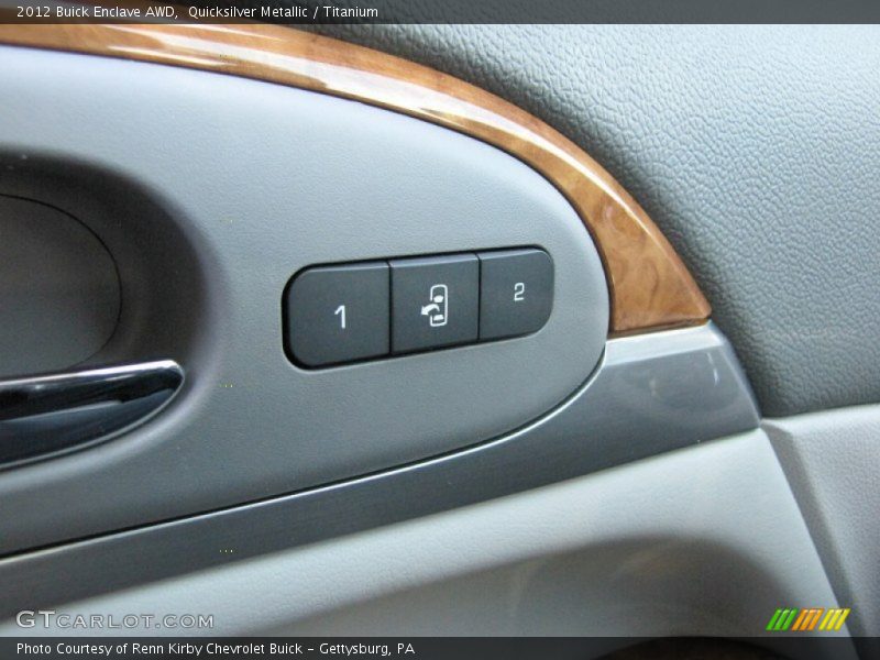 Quicksilver Metallic / Titanium 2012 Buick Enclave AWD