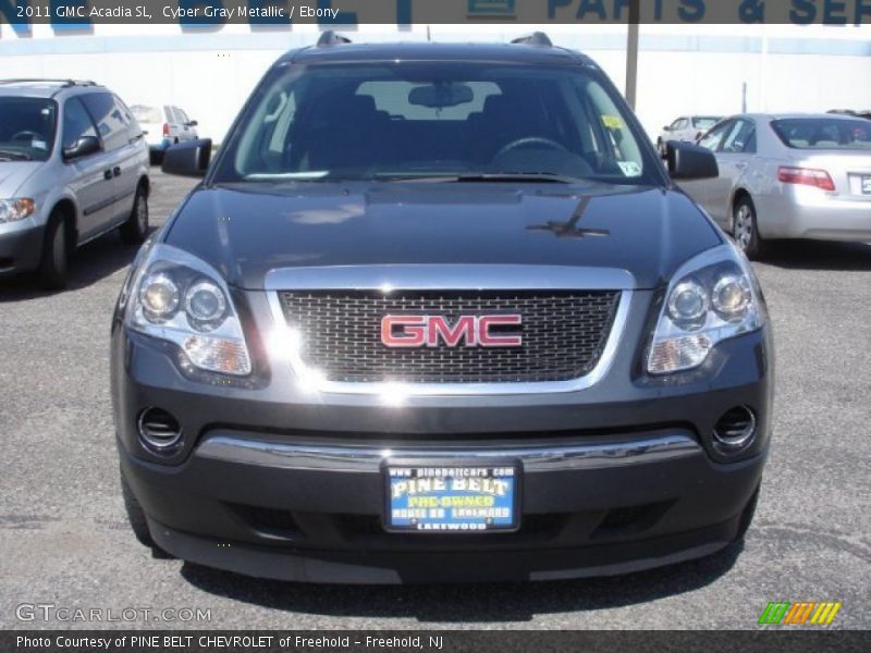 Cyber Gray Metallic / Ebony 2011 GMC Acadia SL