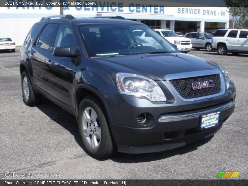 Cyber Gray Metallic / Ebony 2011 GMC Acadia SL