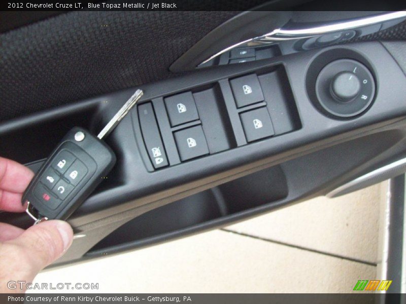 Blue Topaz Metallic / Jet Black 2012 Chevrolet Cruze LT