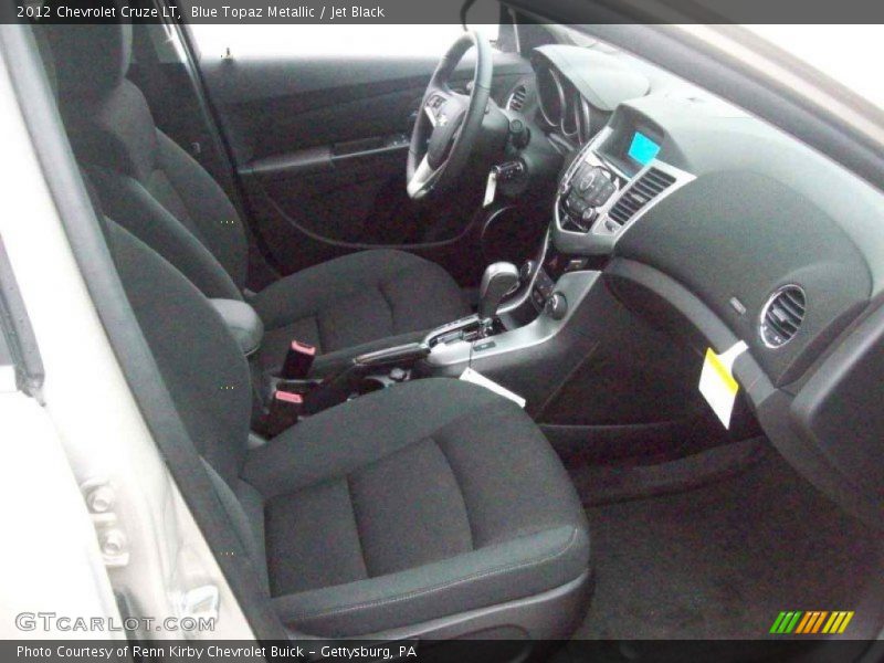 Blue Topaz Metallic / Jet Black 2012 Chevrolet Cruze LT