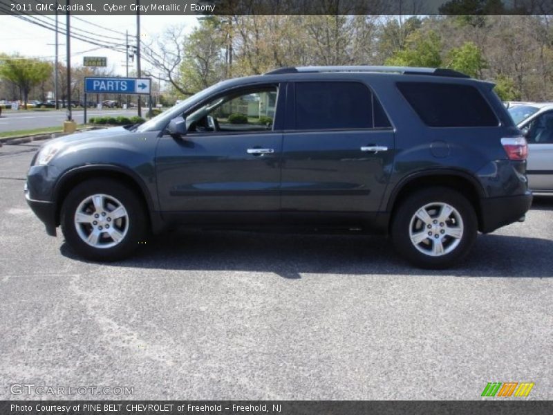 Cyber Gray Metallic / Ebony 2011 GMC Acadia SL