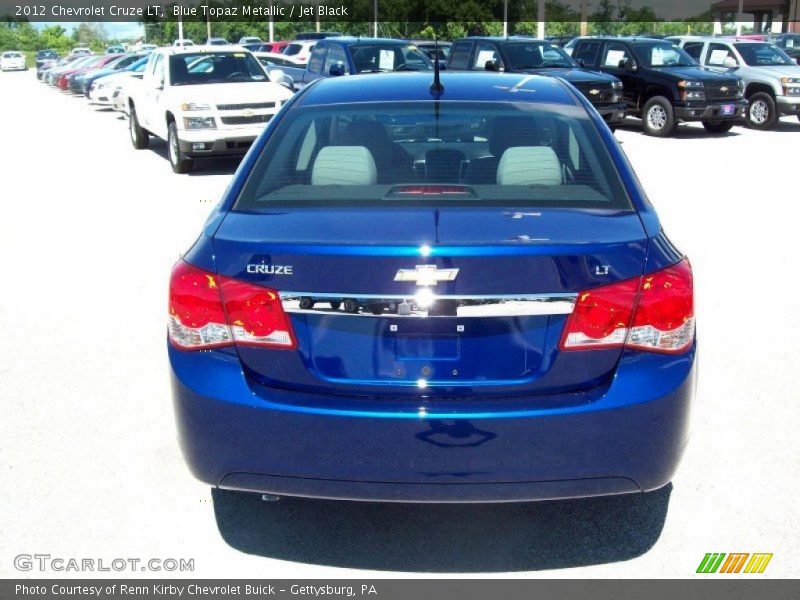 Blue Topaz Metallic / Jet Black 2012 Chevrolet Cruze LT