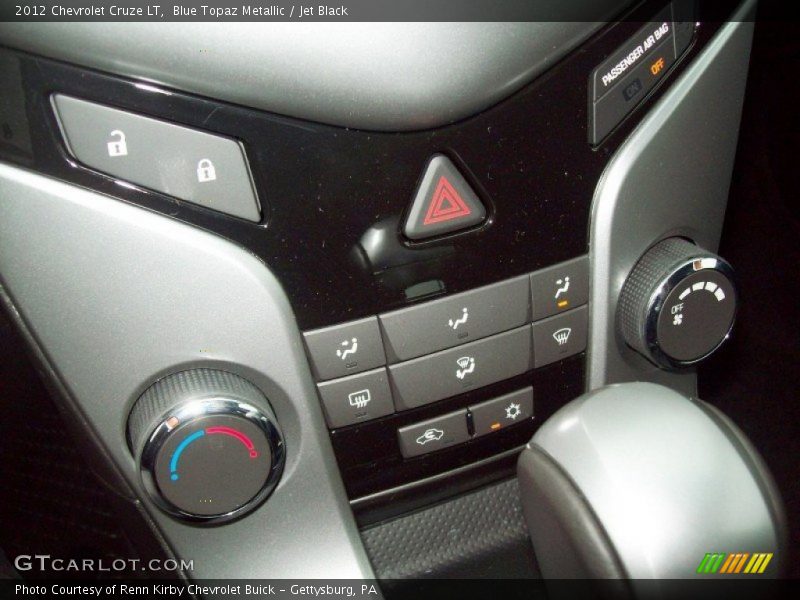 Blue Topaz Metallic / Jet Black 2012 Chevrolet Cruze LT