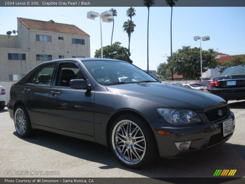 Graphite Gray Pearl / Black 2004 Lexus IS 300