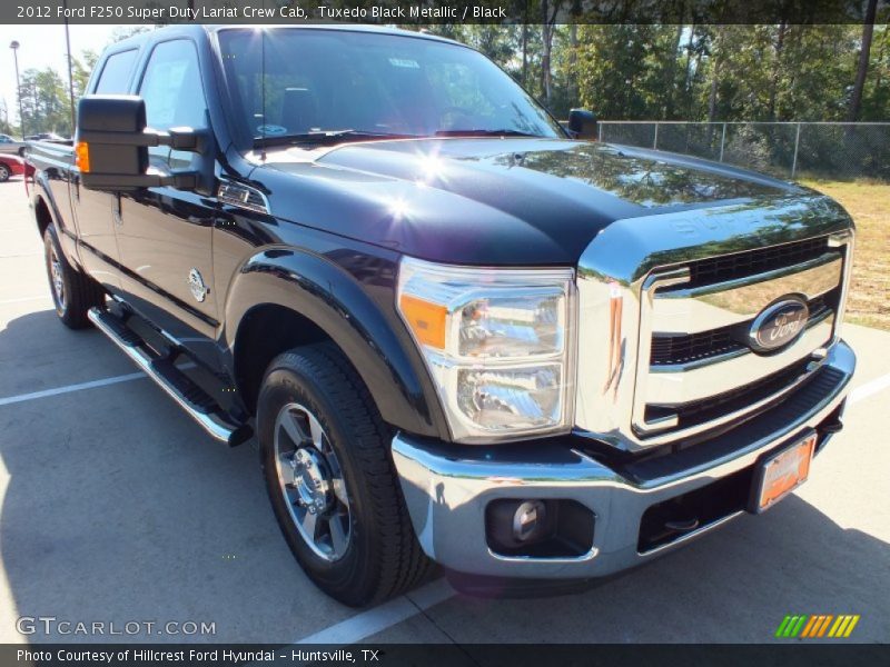 Tuxedo Black Metallic / Black 2012 Ford F250 Super Duty Lariat Crew Cab