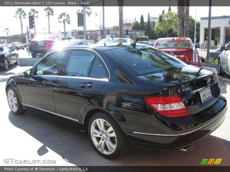 Black / Black 2011 Mercedes-Benz C 300 Luxury