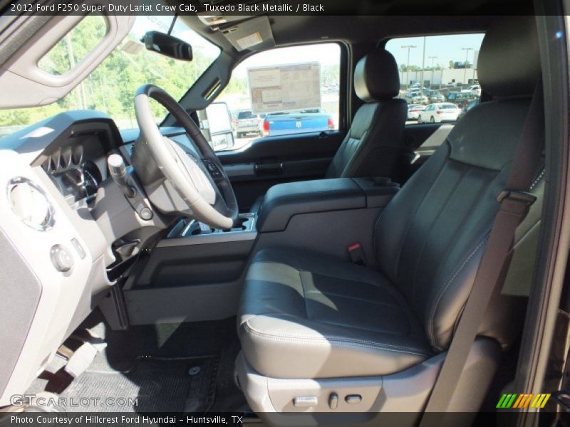 Tuxedo Black Metallic / Black 2012 Ford F250 Super Duty Lariat Crew Cab