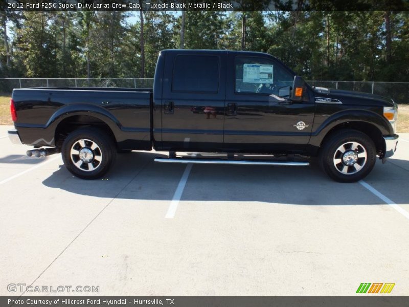 Tuxedo Black Metallic / Black 2012 Ford F250 Super Duty Lariat Crew Cab