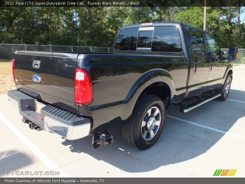 Tuxedo Black Metallic / Black 2012 Ford F250 Super Duty Lariat Crew Cab