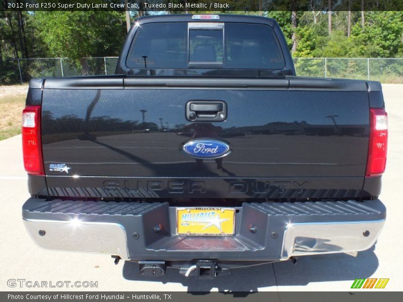 Tuxedo Black Metallic / Black 2012 Ford F250 Super Duty Lariat Crew Cab