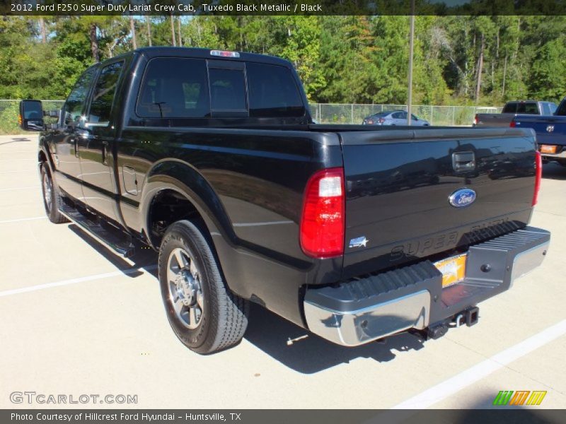 Tuxedo Black Metallic / Black 2012 Ford F250 Super Duty Lariat Crew Cab