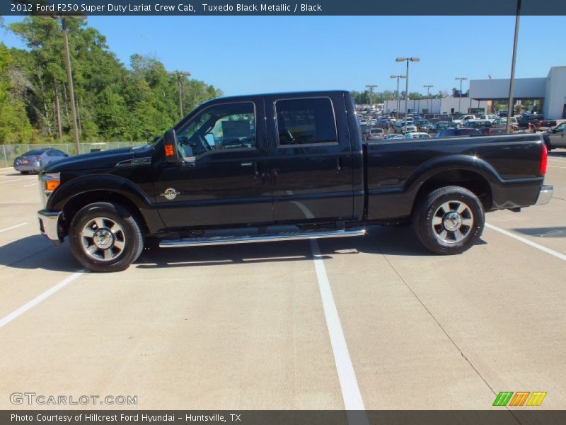 Tuxedo Black Metallic / Black 2012 Ford F250 Super Duty Lariat Crew Cab