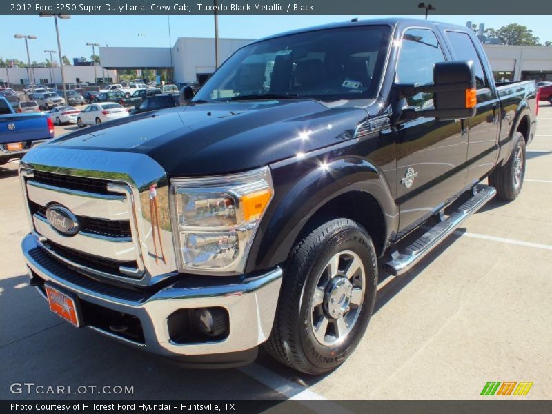 Tuxedo Black Metallic / Black 2012 Ford F250 Super Duty Lariat Crew Cab