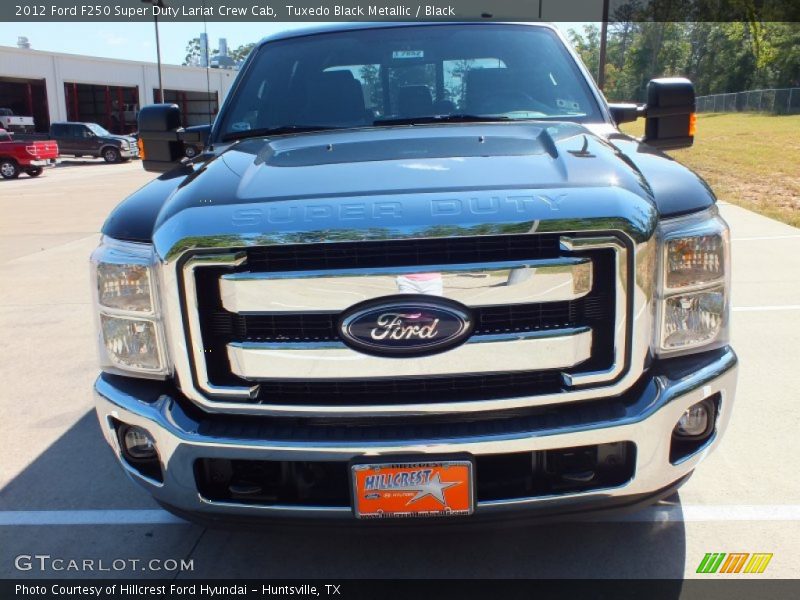 Tuxedo Black Metallic / Black 2012 Ford F250 Super Duty Lariat Crew Cab