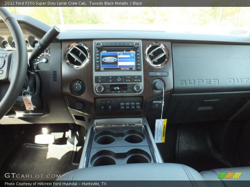 Tuxedo Black Metallic / Black 2012 Ford F250 Super Duty Lariat Crew Cab