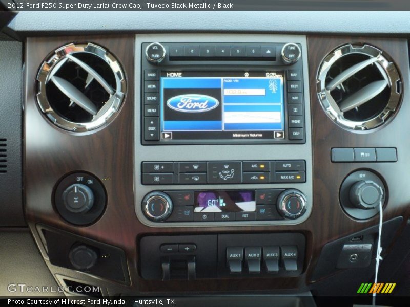Tuxedo Black Metallic / Black 2012 Ford F250 Super Duty Lariat Crew Cab