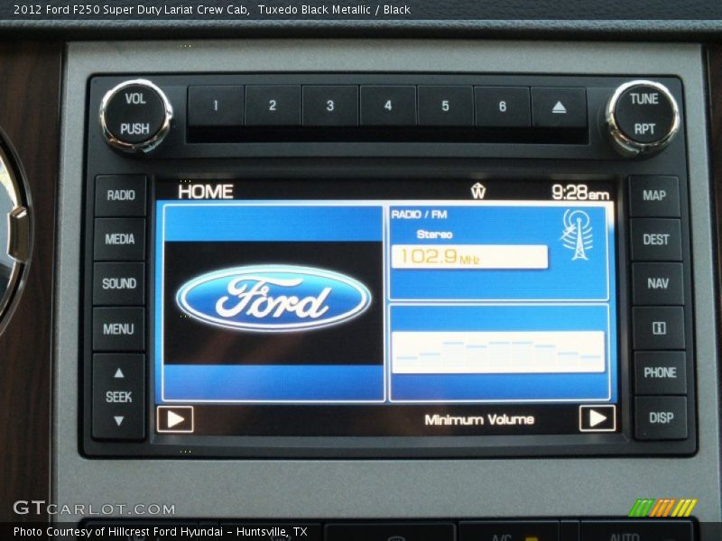 Tuxedo Black Metallic / Black 2012 Ford F250 Super Duty Lariat Crew Cab