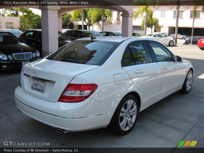 Arctic White / Black 2011 Mercedes-Benz C 300 Luxury