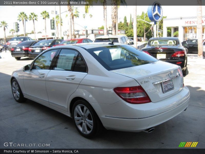 Arctic White / Black 2011 Mercedes-Benz C 300 Luxury