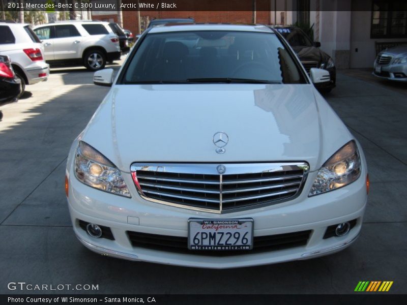 Arctic White / Black 2011 Mercedes-Benz C 300 Luxury