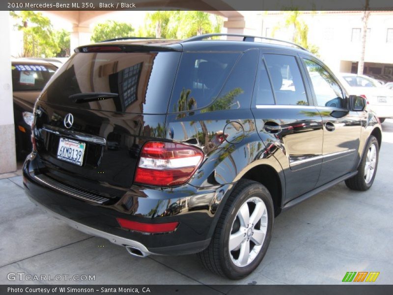 Black / Black 2010 Mercedes-Benz ML 350