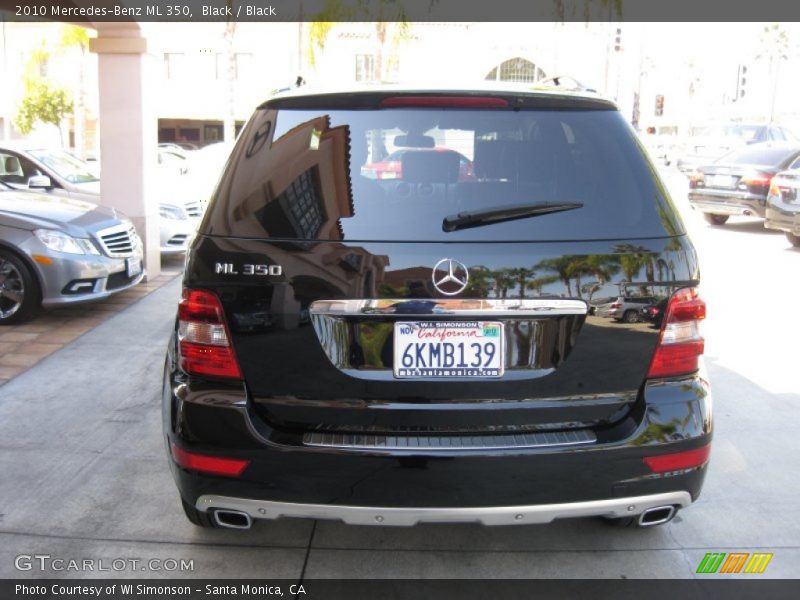 Black / Black 2010 Mercedes-Benz ML 350