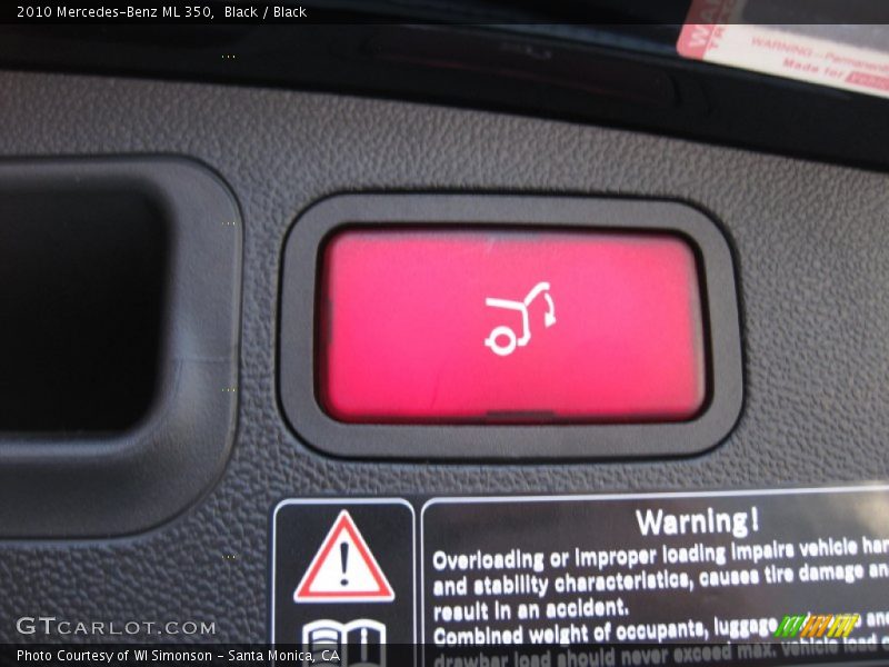 Black / Black 2010 Mercedes-Benz ML 350