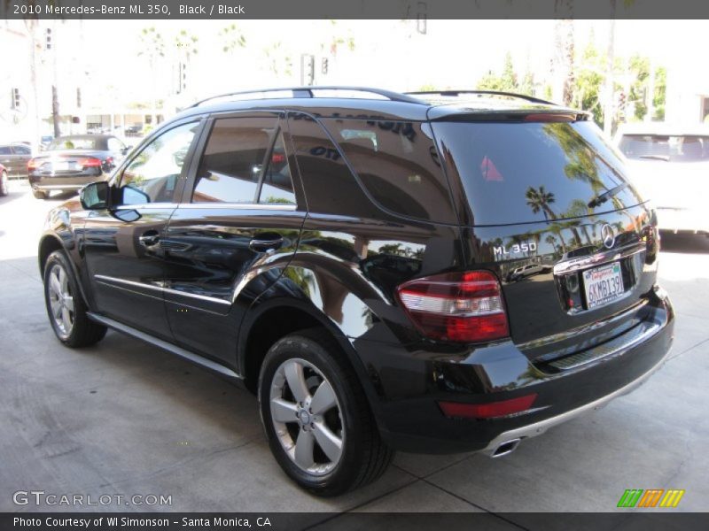 Black / Black 2010 Mercedes-Benz ML 350