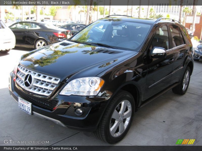 Black / Black 2010 Mercedes-Benz ML 350