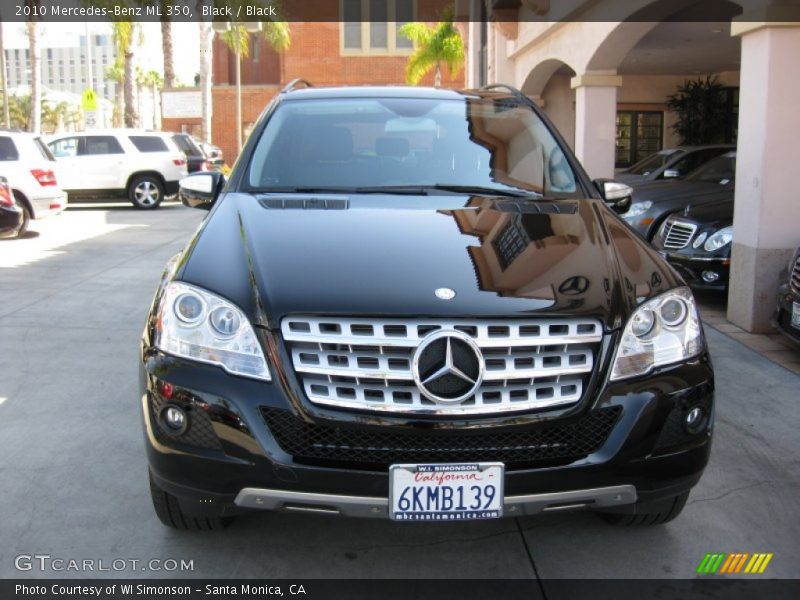 Black / Black 2010 Mercedes-Benz ML 350