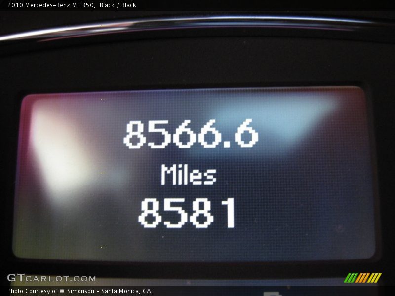 Black / Black 2010 Mercedes-Benz ML 350