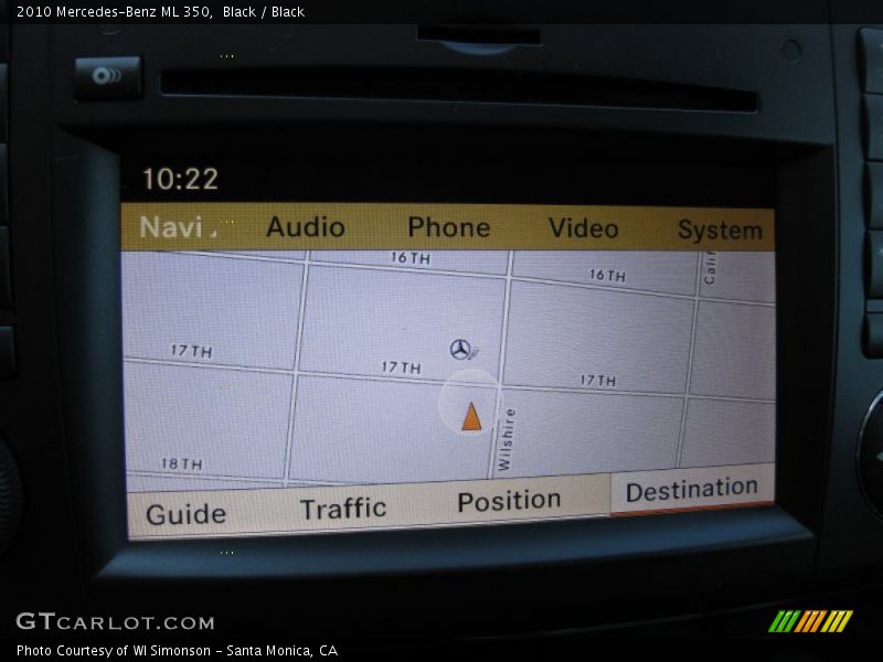 Black / Black 2010 Mercedes-Benz ML 350