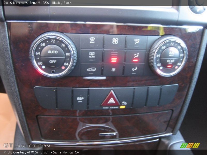 Black / Black 2010 Mercedes-Benz ML 350