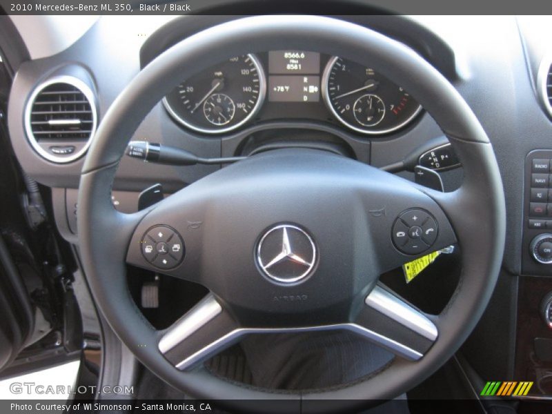 Black / Black 2010 Mercedes-Benz ML 350