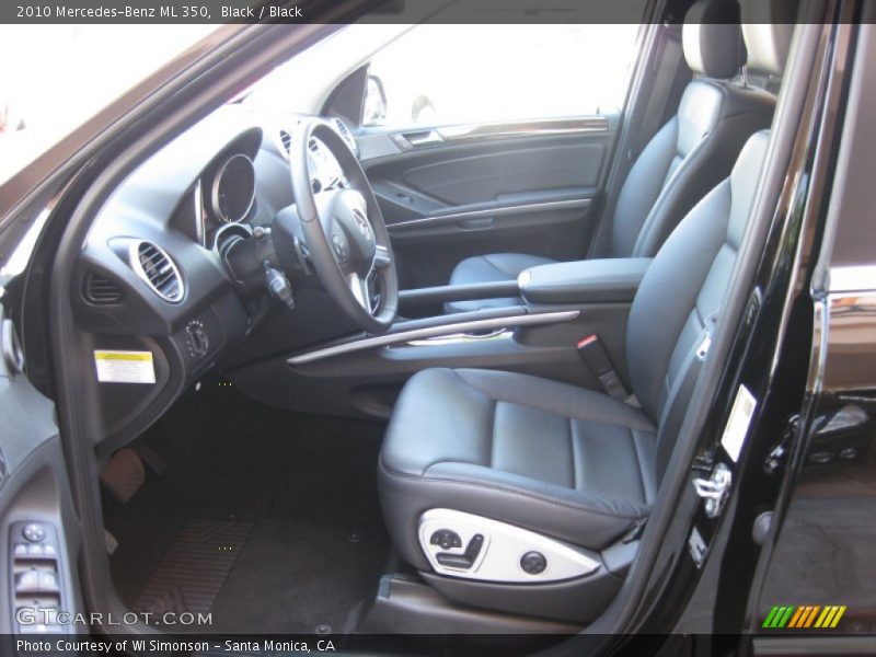 Black / Black 2010 Mercedes-Benz ML 350