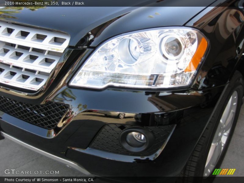 Black / Black 2010 Mercedes-Benz ML 350