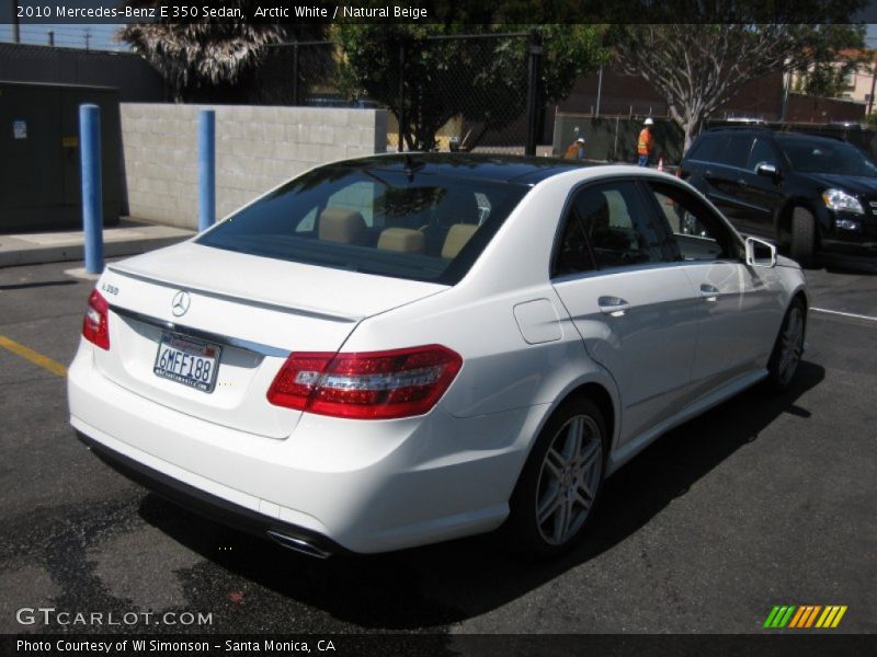 Arctic White / Natural Beige 2010 Mercedes-Benz E 350 Sedan