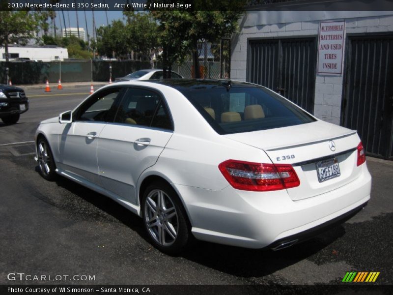 Arctic White / Natural Beige 2010 Mercedes-Benz E 350 Sedan