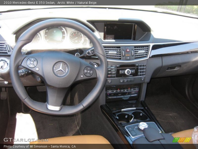 Arctic White / Natural Beige 2010 Mercedes-Benz E 350 Sedan