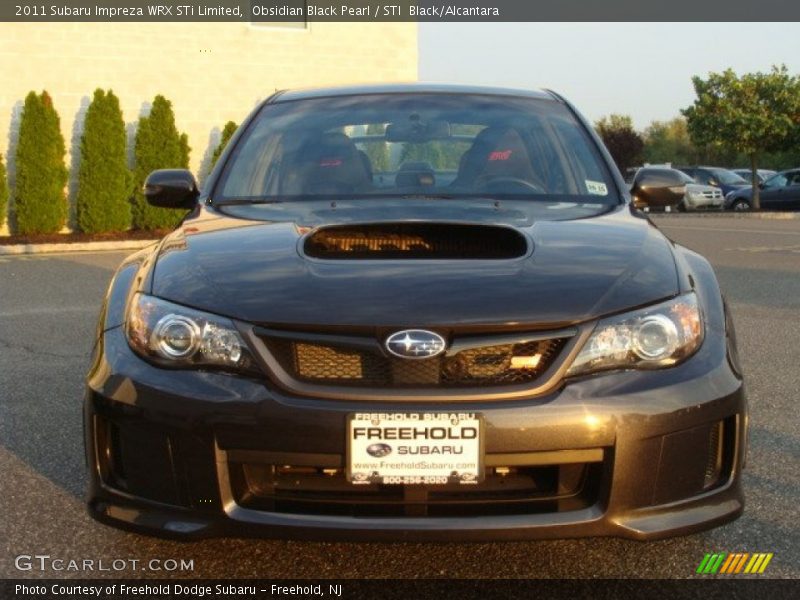 Obsidian Black Pearl / STI  Black/Alcantara 2011 Subaru Impreza WRX STi Limited