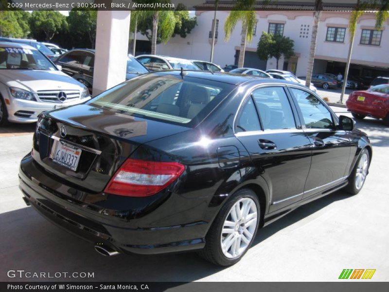 Black / Almond/Mocha 2009 Mercedes-Benz C 300 Sport