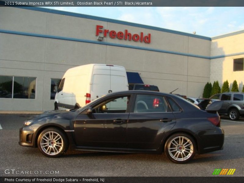 Obsidian Black Pearl / STI  Black/Alcantara 2011 Subaru Impreza WRX STi Limited
