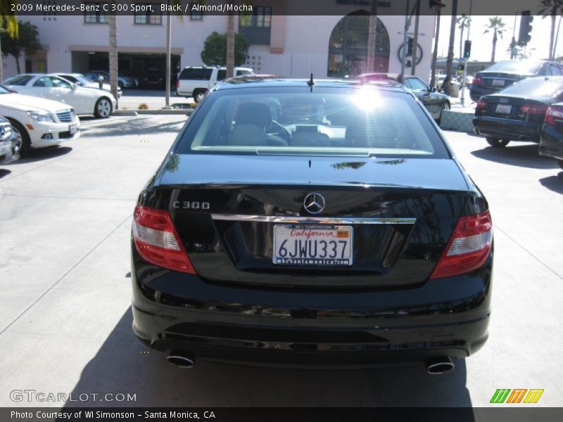 Black / Almond/Mocha 2009 Mercedes-Benz C 300 Sport