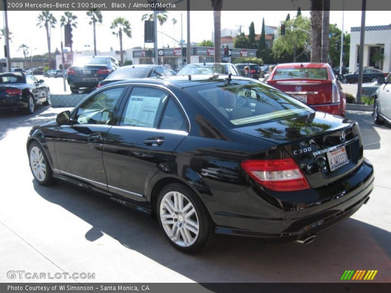Black / Almond/Mocha 2009 Mercedes-Benz C 300 Sport