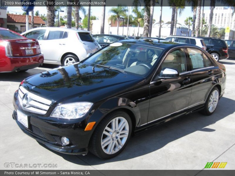 Black / Almond/Mocha 2009 Mercedes-Benz C 300 Sport